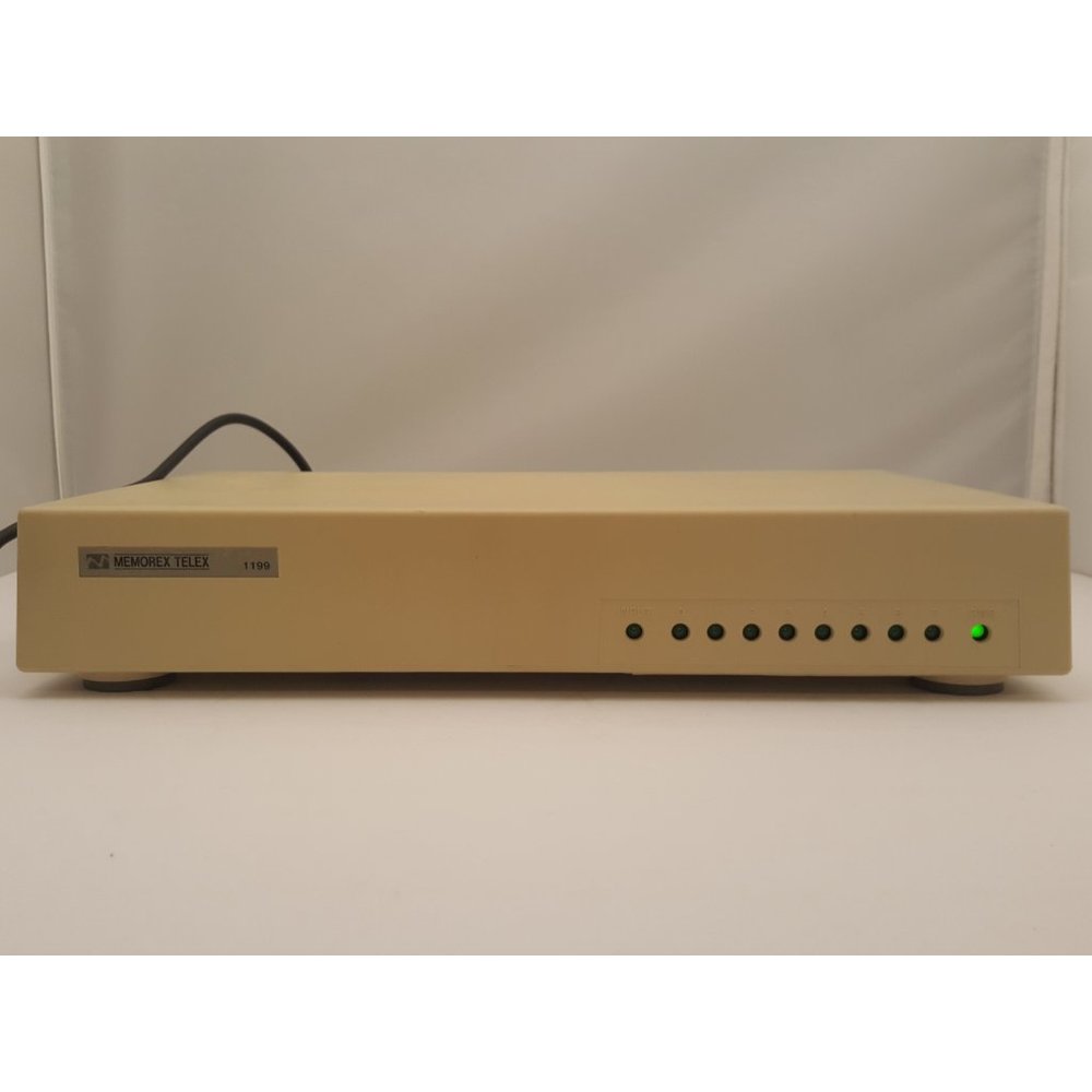 MEMOREX TELEX  1199-2A 8 Port BNC Terminal Multiplexer 900307-102 Vintage